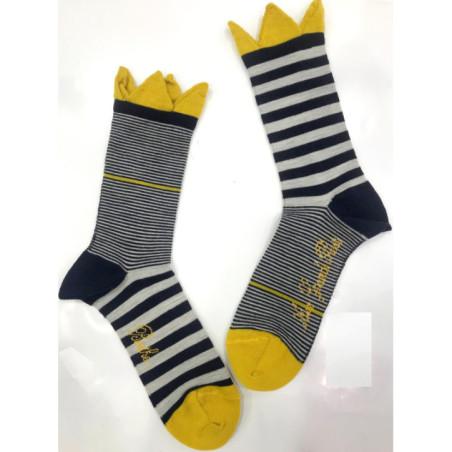 Chaussettes Rayures asymétriques Berthe aux grands Pieds