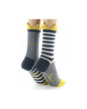 Chaussettes Rayures asymétriques Berthe aux grands Pieds