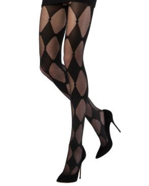 collant-Emilio-cavallini-5F32-losanges-noir