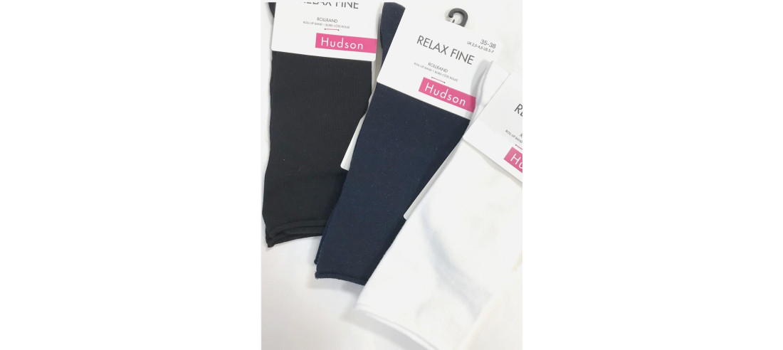 Chaussettes Hudson relax fine cotton rollrand