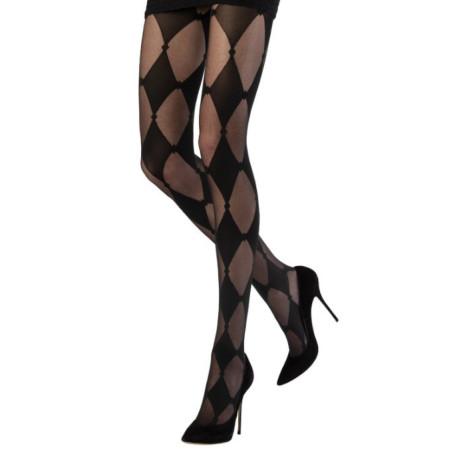 collant-Emilio-cavallini-5F32-losanges-noir