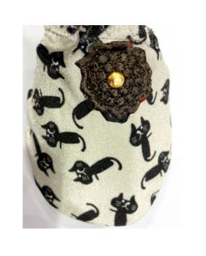 Chaussons de Voyage Miaou Créme Ixli