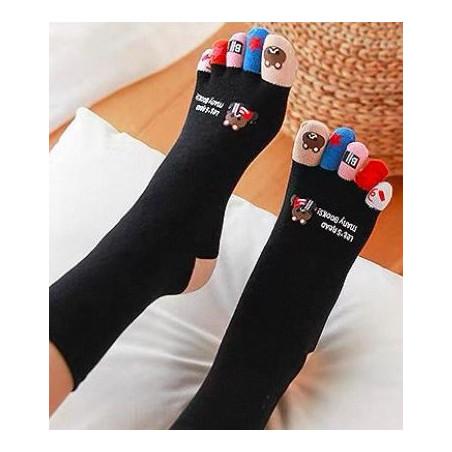 chaussettes-coton-5-doigts-nou-nours-read-many-books-avant