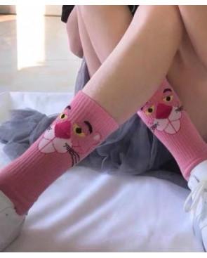  chaussettes-coton-la-panthère-rose-portée