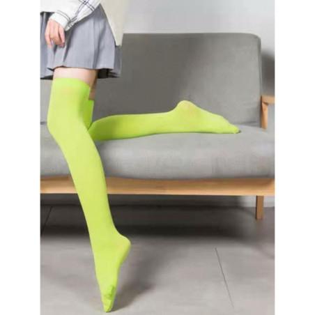 jambières-microfibre-lycra-vert-fluo