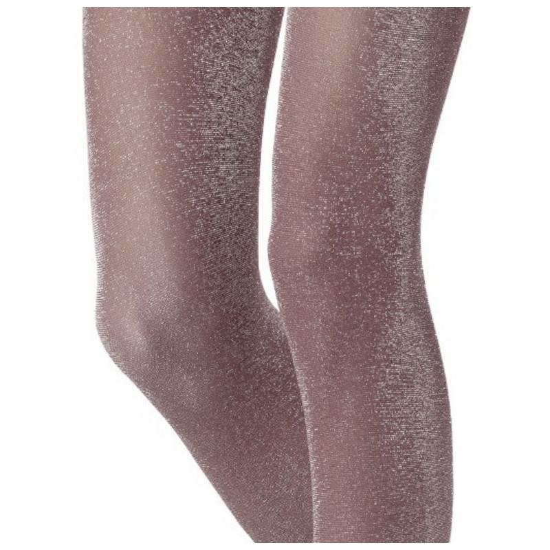 collant semi opaque lurex moka Argent Caprices