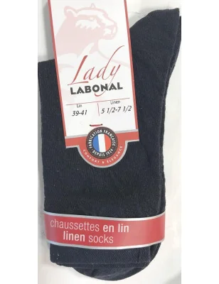 chaussettes Labonal Made in France en lin