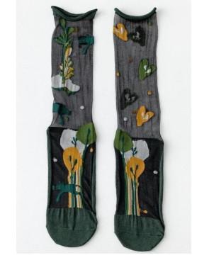 Chaussettes Crystal Fleurs D'automne