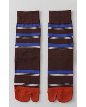Chaussettes-coton-tabis-more-fun-marron