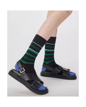  Chaussettes-coton-tabis-more-fun-noir-profil