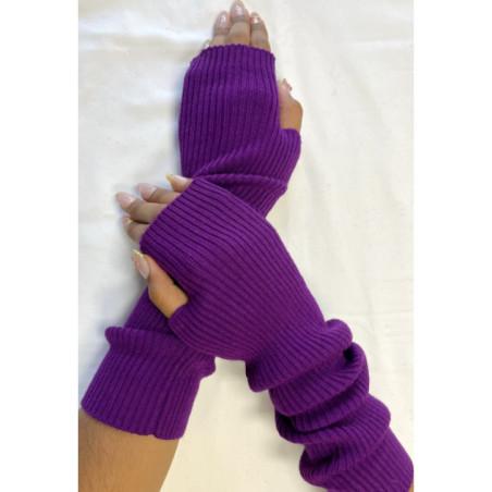 mitaines-longue-cotes-coton-cachemire-violet