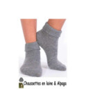Chaussettes laine et alpaga bord confort