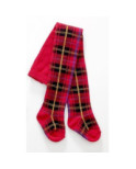 Collant enfant coton motif ecossais