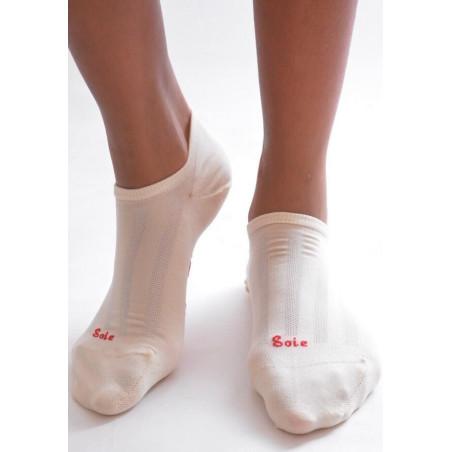 Socquette Berthe aux grands pieds en soie