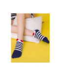Chaussettes Japonaises 5 doigts Rayures et Noeud Pap