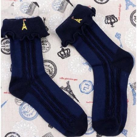 Chaussettes Bleues blancs rouges Tour Effeil