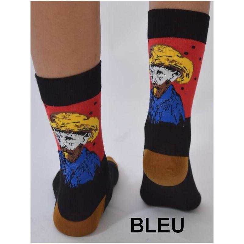 Chaussettes portrait de Van Gogh