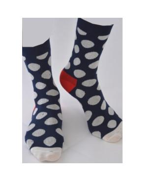 Chaussettes Gros Pois bicolores
