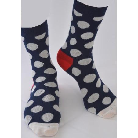 Chaussettes Gros Pois bicolores