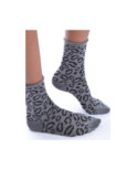 Chaussettes Bords roulés Léopard Voilà