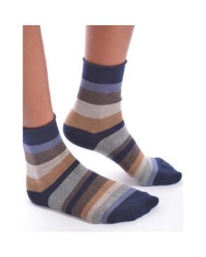 Chaussettes Bords roulés Rayures sympas Voilà