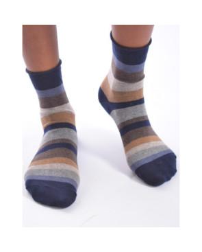  Chaussettes Bords roulés Rayures sympas Voilà