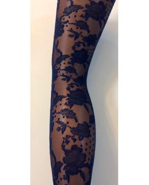 Collant dentelle Plumetis Omero