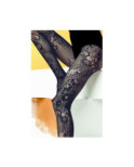 Collant dentelle fleurs chics Omero