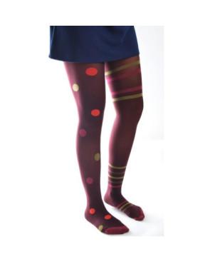  Collant Asymétriques Pois et rayures Voilà
