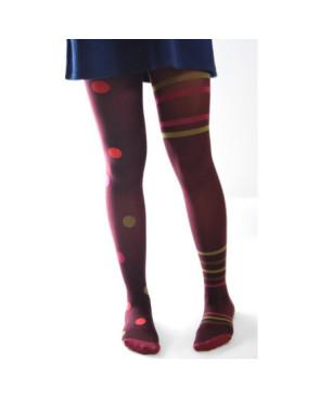  Collant Asymétriques Pois et rayures Voilà