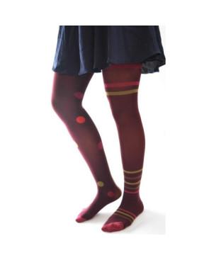  Collant Asymétriques Pois et rayures Voilà