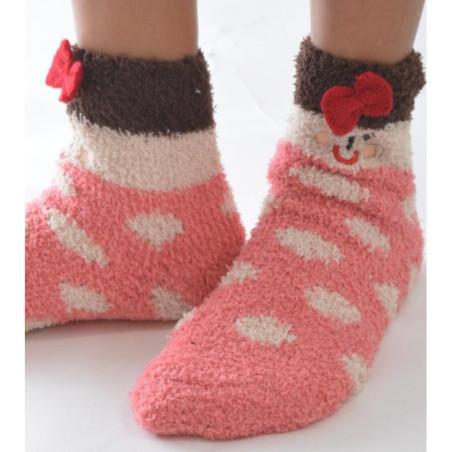 Chausson polaire enfants petite fée à pois