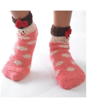  Chausson polaire enfants petite fée à pois