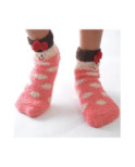 Chausson polaire enfants petite fée à pois