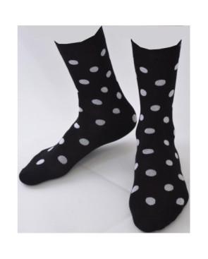 Chaussettes pois Noires et blancs