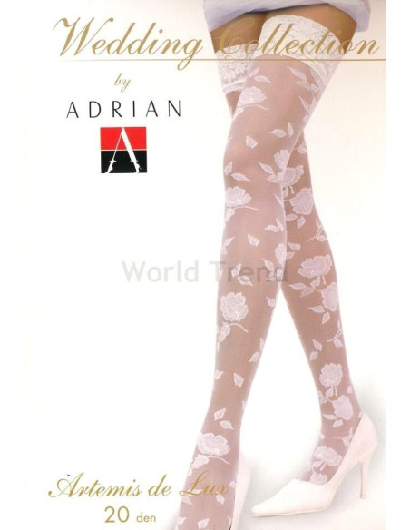 Bas Up de mariage Séduction voile fleuri ton sur ton