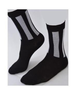  Chaussettes rectangles Noires blancs