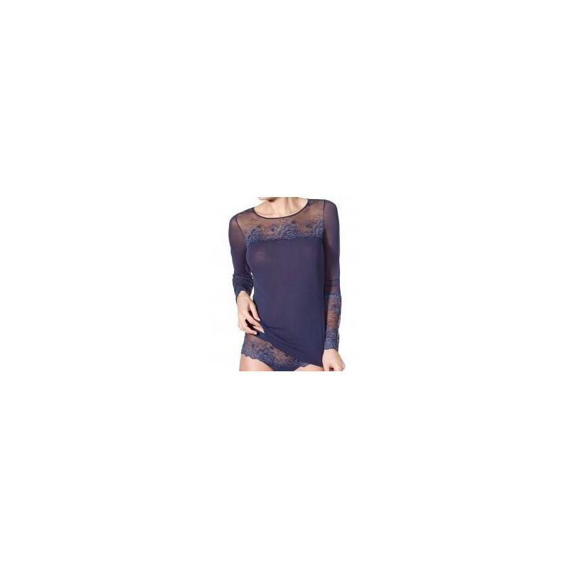 T shirt dentelle Greta de Janira Manches longues