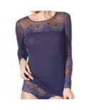 T shirt dentelle Greta de Janira Manches longues