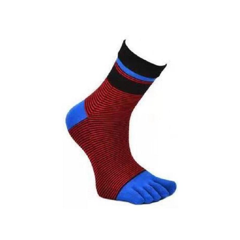 Chaussettes 5 Doigts fines rayures acides