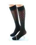 Mi bas lycra Berthe aux grands pieds resille asymétrique
