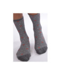 Chaussettes bords roulés petits carreaux coeurs