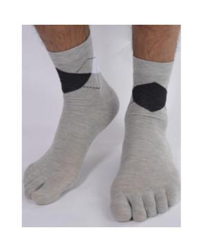Les Petits Caprices Chaussettes Chaussettes 5 Doigts Intarsia Homme