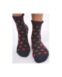Chaussettes Non Comprimantes en Laine à Pois