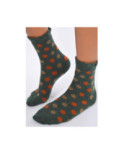 Chaussettes Non Comprimantes en Laine à Pois