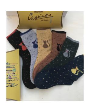 Assortimen de chaussettes chaudes rigolotes avec Chats