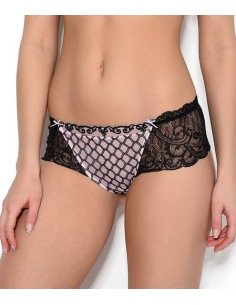 shorty Lise charmel en dentelle avoue rose
