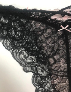 SLIP séduction lise charmel dentelle avoue rose 2