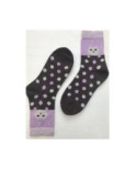 Chaussettes laine angora Pois et Chat