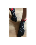 Chaussettes 5 Doigts Plumetis et noeud pap